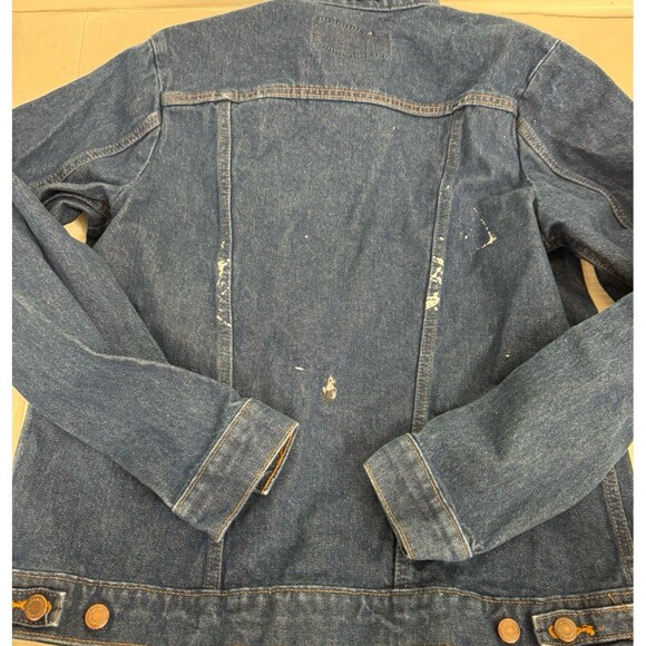 Wrangler Denim Jean Jacket Vintage Authentic Western Women’s Men’s Jacket XL - Picture 7 of 7